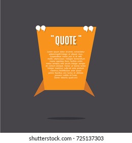 Inspirational quote template