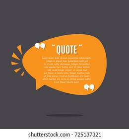 Inspirational quote template