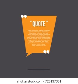 Inspirational quote template