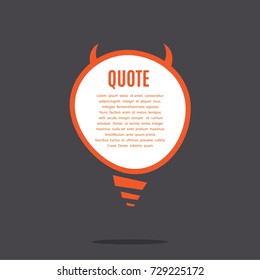 Inspirational quote template