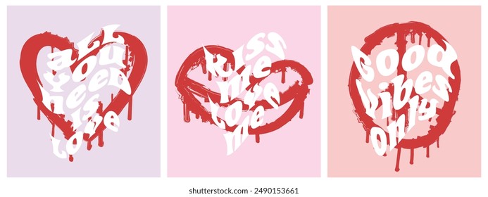 Inspirational quote typography set collection. Vector illustration design for print, graphic, poster, sticker, fashion, t shirt, slogan tee.