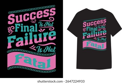 Inspirational Quote Typography for Success and Failure