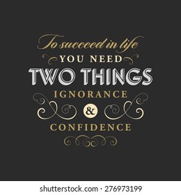 Inspirational Quote Vector Illustration Poster