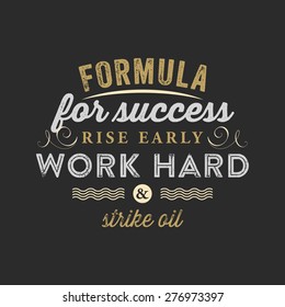 Inspirational Quote Vector Illustration Poster