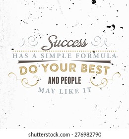 Inspirational Quote Vector Illustration Poster. Concrete Wall Texture
