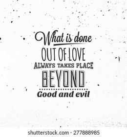 Inspirational Quote Vector Illustration Poster. Concrete Wall Texture