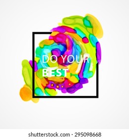 Afiche de Ilustración Inspirador del Vector de Citas. Letras de motivación. Plantilla de póster tipográfico.
