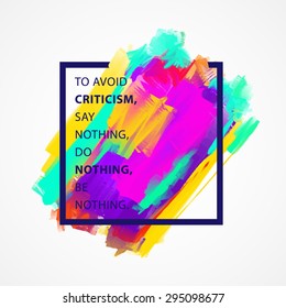 Afiche de Ilustración Inspirador del Vector de Citas. Letras de motivación. Plantilla de póster tipográfico.