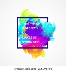Afiche de Ilustración Inspirador del Vector de Citas. Letras de motivación. Plantilla de póster tipográfico.