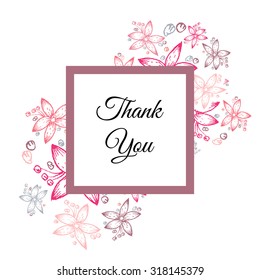 Inspirational quote vector illustration poster with flowers. Motivation lettering. Typographical poster template. Can be used for printing and wedding decoration.