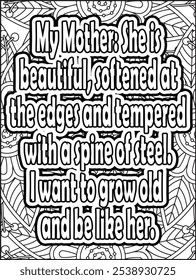 Inspirational Quotes Coloring Book, A Journey of Mindfulness and Relaxation