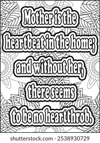 Inspirational Quotes Coloring Book, A Journey of Mindfulness and Relaxation