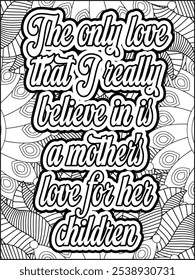 Inspirational Quotes Coloring Book, A Journey of Mindfulness and Relaxation