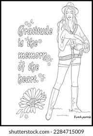 Inspirational Quotes Coloring Pages .
