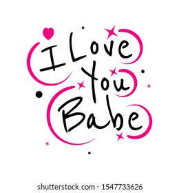 Love You Babe Images Stock Photos Vectors Shutterstock