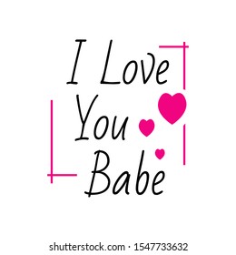 Love You Babe Images Stock Photos Vectors Shutterstock