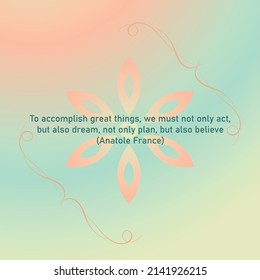 Inspirational Quotes on Pastel Color Backgrounds