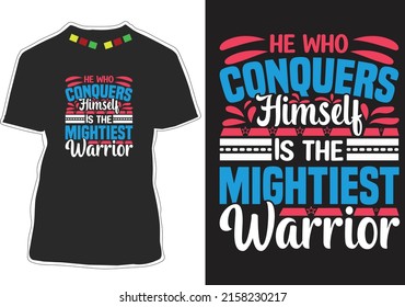 T-Shirt-Design-Vektorgrafik mit inspirierenden Zitaten