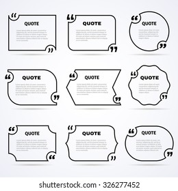 Inspirational quotes of wisdom and support to start the day outlined icons set abstract isolated vector illustration