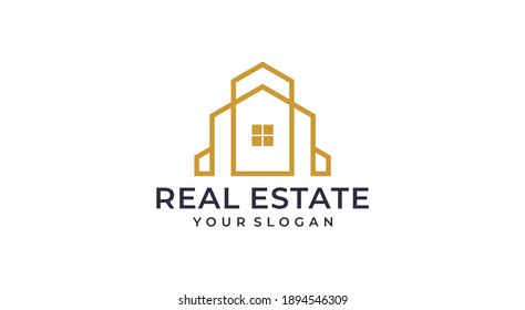 Inspirational real estate building logo design bundle