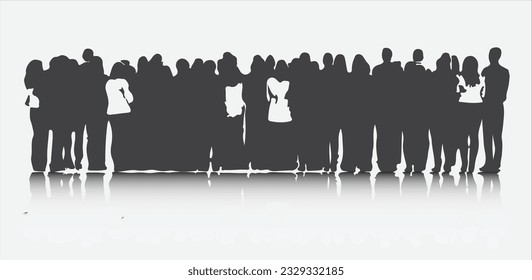 Inspirational Silhouettes, Captivating Rear View of Dynamic Business Professionals Uniting for Success