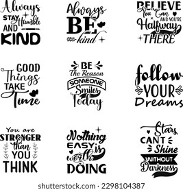 Inspirational  SVG New Work Bundle 1.EPS File.
