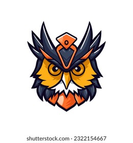 An inspirational and symbolic owl vector clip art illustration, representing wisdom and introspection, perfect for motivational posters, meditation apps, and personal growth materials