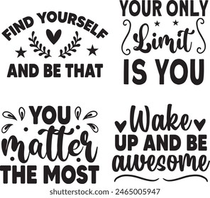 inspirational t shirt designs bundle