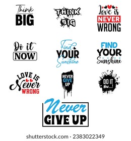 Inspirational t-shirt design bundle and vector file