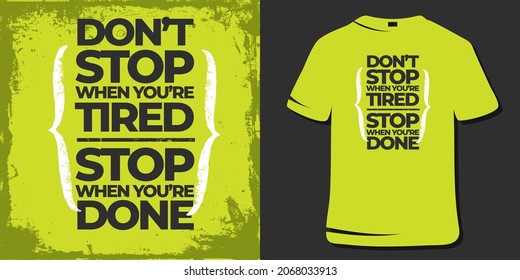 Inspirational T-Shirt Design. Motivational Quote Typography Design
