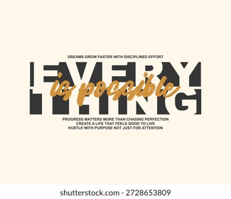 Inspirational Typography Design Featuring Everything is Possible