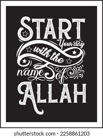 Inspirational typography template for t-shirt or wall mate design