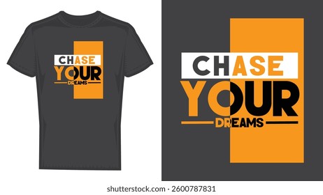 Inspirational typography t-shirt design vector