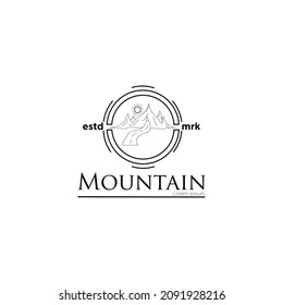Inspirational vector illustration -mountain logo