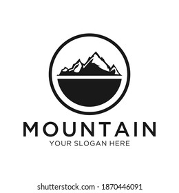 Inspirational vector illustration - The mountains are waiting