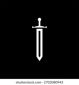 Diseño inspirador del logotipo de la espada de la letra O del Vector, Ilustración vectorial.