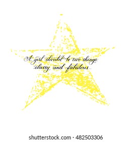 Inspirational vector typography about woman/girl 