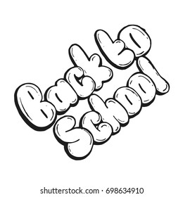 Inspirational Vintage Hand Drawing Print Quote - Back To School