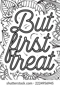 Inspirational-Quotes coloring page for adult and kids.