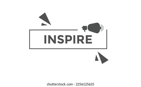 Inspire button web banner templates. Vector Illustration
