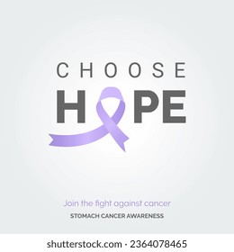 Inspire Change. Illuminate Lives. Vector Background Stomach Cancer