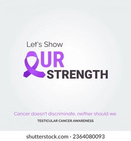 Inspire Change. Illuminate Lives. Vector Background Testicular Cancer