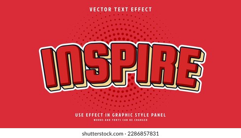 Inspire Editable text effect with Green background