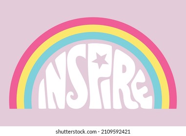 INSPIRE, GIRLS GRAPHIC TEES VECTOR DESIGNS AND OTHER USES