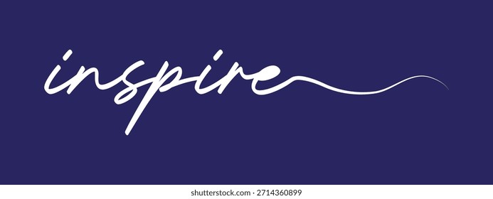 Inspirar tipografía manuscrita de escritura de neón sobre fondo oscuro