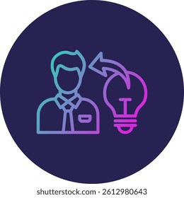 Inspire Line Circle Gradient Style