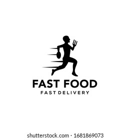 Inspire the logo of a fast-food restaurant that delivers food on time