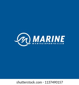 Inspire logos / symbols with the initials M which is shaped as a high waves.