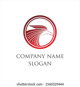 Inspire the modern and elegant eagle logo design