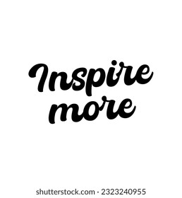 inspire more text on white background.